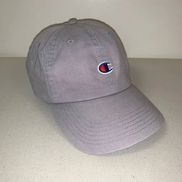 CHAMPION Classic Gray Adjustable Hat Cap - Picture 2 of 6